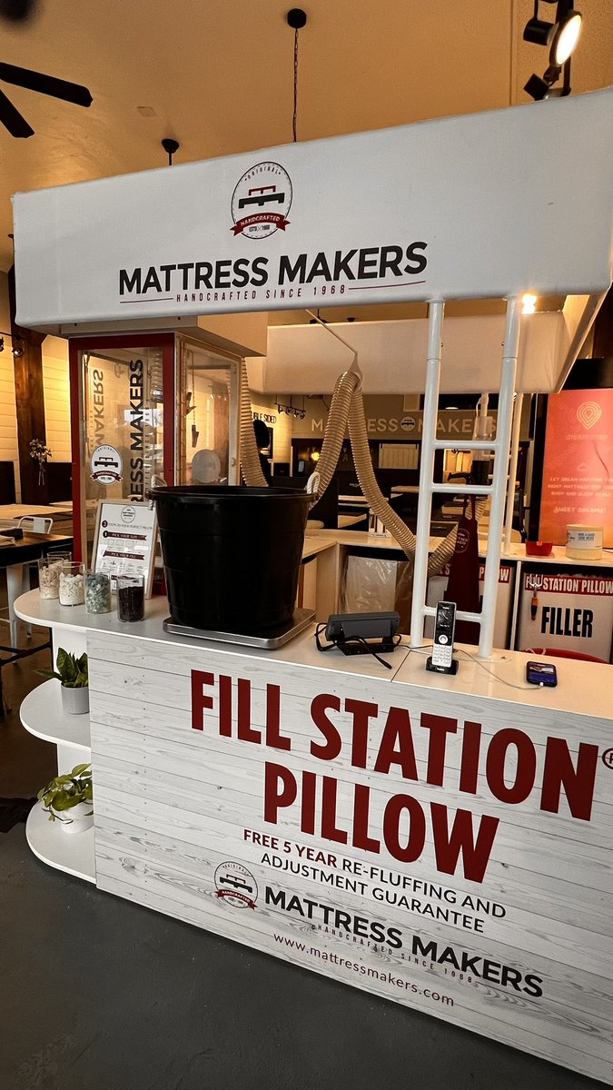 AHGCa1603's tweet image. Making a custom pillow, at Mattress Makers in La Mesa, and supporting a local family owned business! It’s like Build a Bear for grown ups! Super reasonable prices, too! 
#madeinsandiego #mattressmakers