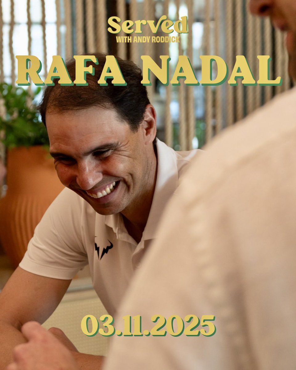 🚨

ثريد اهم ما جاء بمقابلة الاسطورة رافاييل نادال مع اندي روديك في <a href="/Served_Podcast/">Served with Andy Roddick</a> 

ريتويت لدعمي ♻️

فضلها لو مشغول مع مباريات برشلونة و ريال مدريد في دوري الابطال❤️ 😄

قراءة ممتعة 🍿