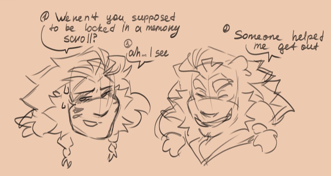 two cats🦁"🐯" 
Azure  lion and my oc Huojin
their relationship is like that of good uncle and nephew:D
#MonkieKid #lmkoc #monkiekidoc #lmkazurelion