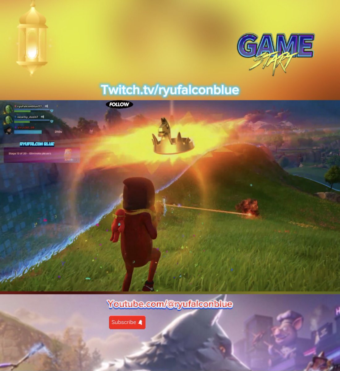 ryufalconblue (@ryufalconblue) on Twitter photo LIVE #twitchaffiliate #Fortnite #fortniteC6S2Lawless
🚨 twitch.tv/ryufalconblue
🚨 youtube.com/<a href="/ryufalconblue/">ryufalconblue</a>…
➡️ tiktok.com/@ryufalconblue
@ryufalconblue🕹<a href="/ryufalconblueRT/">ryufalconblue Retweets</a> #streamer #gamer #YouTube
<a href="/AlunaMothra/">AlunaMothra</a> <a href="/FameRTR/">FameRTR</a> <a href="/StreamerBPromos/">StreamerBPromos</a> <a href="/gfx_garage/">GFX & Stream Promo📢</a> <a href="/allgm_ol/">Overlord of Gaming w/Star Avorone</a> <a href="/TwitchSharing/">Sharing Your Stream!</a> LIVE #twitchaffiliate #Fortnite #fortniteC6S2Lawless
🚨 twitch.tv/ryufalconblue
🚨 youtube.com/<a href="/ryufalconblue/">ryufalconblue</a>…
➡️ tiktok.com/@ryufalconblue
@ryufalconblue🕹<a href="/ryufalconblueRT/">ryufalconblue Retweets</a> #streamer #gamer #YouTube
<a href="/AlunaMothra/">AlunaMothra</a> <a href="/FameRTR/">FameRTR</a> <a href="/StreamerBPromos/">StreamerBPromos</a> <a href="/gfx_garage/">GFX & Stream Promo📢</a> <a href="/allgm_ol/">Overlord of Gaming w/Star Avorone</a> <a href="/TwitchSharing/">Sharing Your Stream!</a>