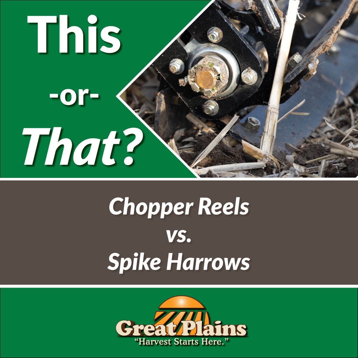 GreatPlains_Ag's tweet photo. This-or-That! Both the Turbo-Max and Terra-Max are available with chopper reels or rolling spike harrows. Find the best fit for your operation below. 

Don't miss special financing rates through March 31. 

#GreatPlainsAg #HarvestStartsHere #VerticalTillage #HybridTillage https://t.co/qfnzfIJ5Fn