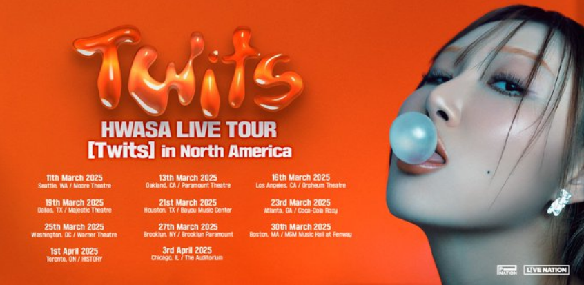 BoyAgazy's tweet image. 📢 Hwasa Tickets

✫ Hwasa @ Moore Theatre, Seattle, WA, USA
🗓️ Tue 11 Mar 2025 20:00

🎟️ Buy Tickets at prf.hn/l/YLppaw5/

#HWASA #화사 #HwasaTickets #HwasainSeattle #HWASA_TWITS_NA