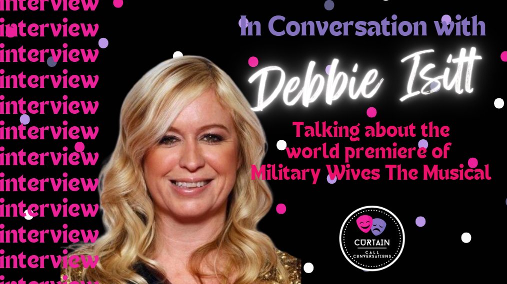 🎭Curtain Call Reviews🎭 (@curtain_callrev) on Twitter photo 🎭NEW EPISODE🎭 - Chatting to the lovely <a href="/DeborahIsitt/">Debbie Isitt</a> all about her brand new musical 'Military Wives' which opens at <a href="/YorkTheatre/">York Theatre Royal</a> on the 10th September
Watch here: youtu.be/FmKbUXTfUlw 🎭NEW EPISODE🎭 - Chatting to the lovely <a href="/DeborahIsitt/">Debbie Isitt</a> all about her brand new musical 'Military Wives' which opens at <a href="/YorkTheatre/">York Theatre Royal</a> on the 10th September
Watch here: youtu.be/FmKbUXTfUlw