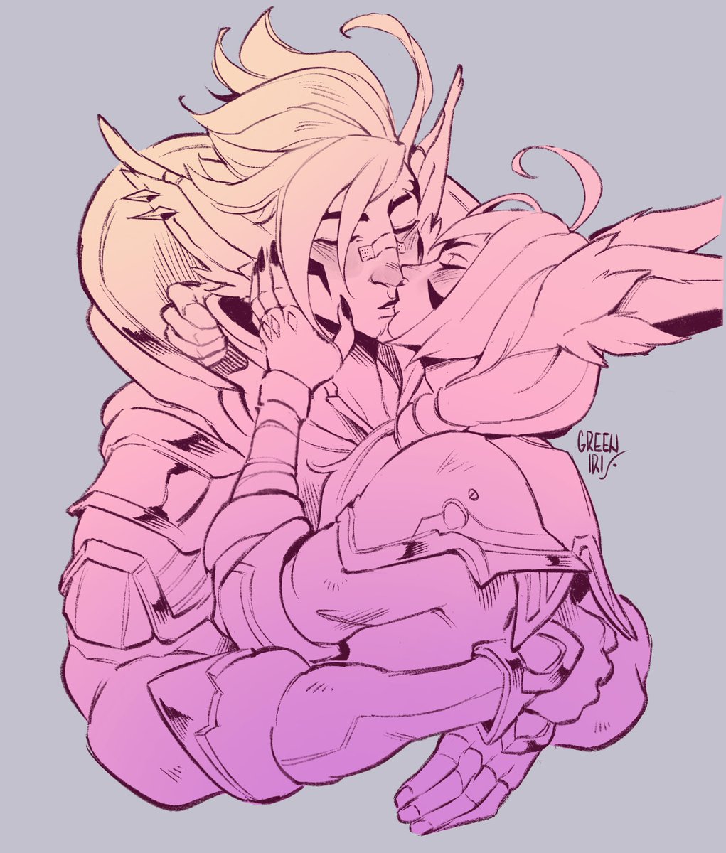 greeniris_'s tweet photo. 💌 
#xayah #rakan https://t.co/aSXx7aW05P