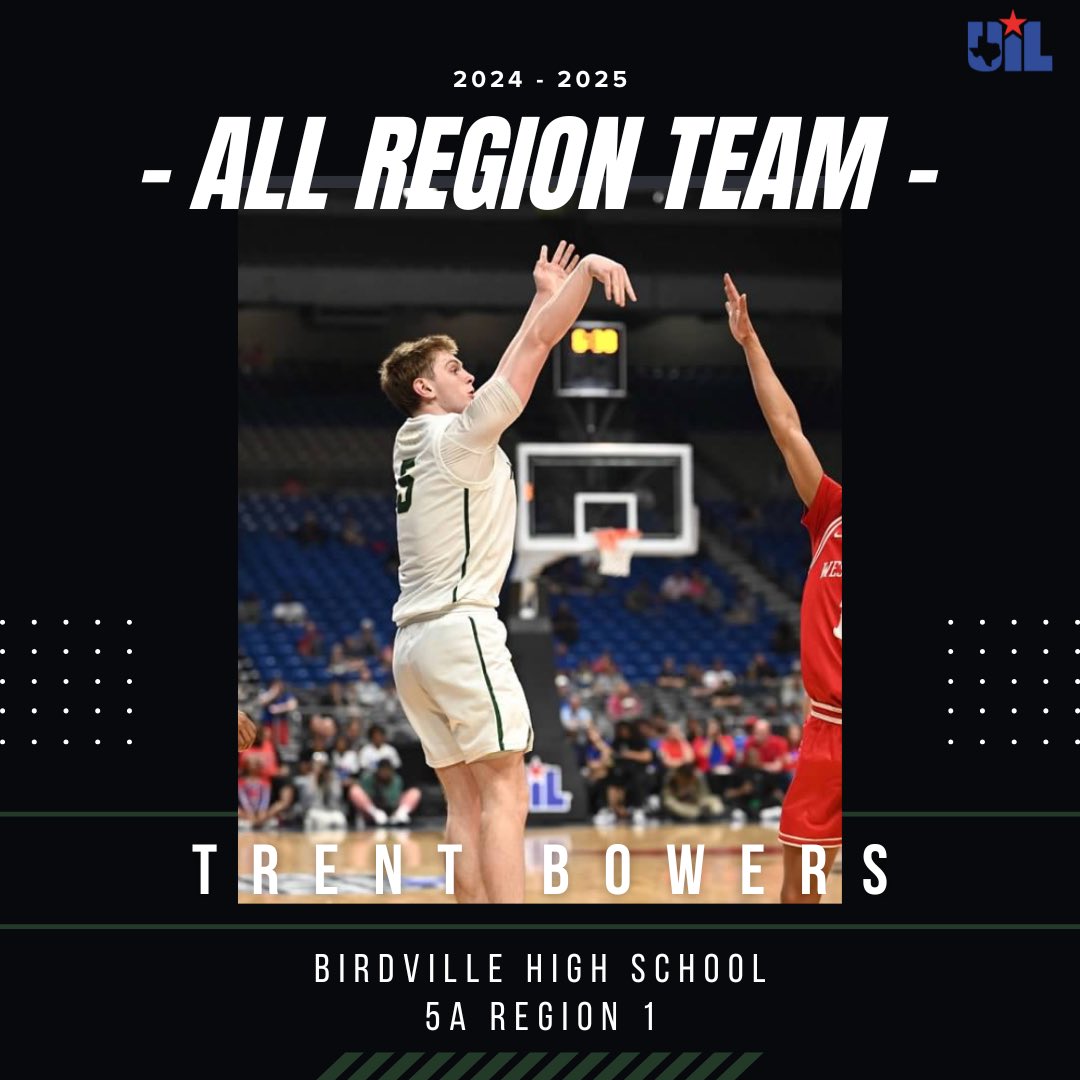 Hawk Basketball π (@birdvillehoops) on Twitter photo Congratulations to <a href="/TrentBowers13/">Trent Bowers</a> for being selected to the <a href="/Tabchoops/">ππΌπ½πΎππ</a> ALL-REGION for the 24-25β season. A huge honor in a loaded 5A Region! #AlwaysUs
<a href="/hoopinsider/">Hoopinsider</a> <a href="/GASOMass/">Ryan Massad π</a> <a href="/CSmithBball/">Craig Smith</a> <a href="/JayFryeNBA/">Jay Frye</a> <a href="/TexasHoopsGASO/">TexasHoops/GASO π</a> <a href="/NFWbball/">NFW π SUPPORT</a> <a href="/birdvillesports/">Birdville Athletics</a> <a href="/ihss_dfw/">DFW Inside High School Sports</a> <a href="/dfwvarsity/">dfw varsity</a> <a href="/hoopdfwonline/">HoopDFW</a> Congratulations to <a href="/TrentBowers13/">Trent Bowers</a> for being selected to the <a href="/Tabchoops/">ππΌπ½πΎππ</a> ALL-REGION for the 24-25β season. A huge honor in a loaded 5A Region! #AlwaysUs
<a href="/hoopinsider/">Hoopinsider</a> <a href="/GASOMass/">Ryan Massad π</a> <a href="/CSmithBball/">Craig Smith</a> <a href="/JayFryeNBA/">Jay Frye</a> <a href="/TexasHoopsGASO/">TexasHoops/GASO π</a> <a href="/NFWbball/">NFW π SUPPORT</a> <a href="/birdvillesports/">Birdville Athletics</a> <a href="/ihss_dfw/">DFW Inside High School Sports</a> <a href="/dfwvarsity/">dfw varsity</a> <a href="/hoopdfwonline/">HoopDFW</a>
