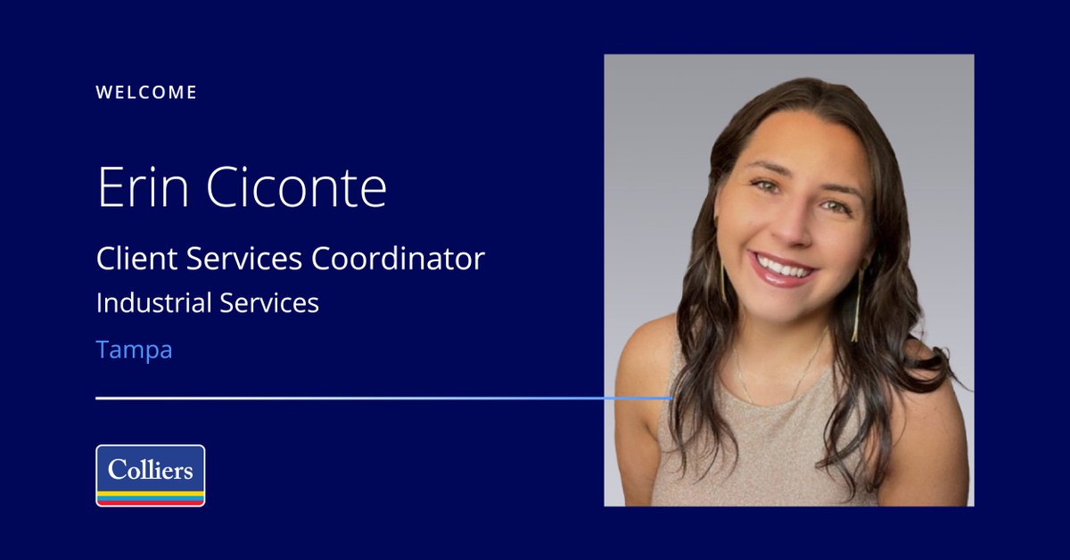 We’re excited to welcome Erin Ciconte to the Colliers team! Erin joins us as a Client Services Coordinator, supporting our Industrial Services team members.

Welcome aboard, Erin – we’re thrilled to have you with us! 👏

#Colliers #Welcome