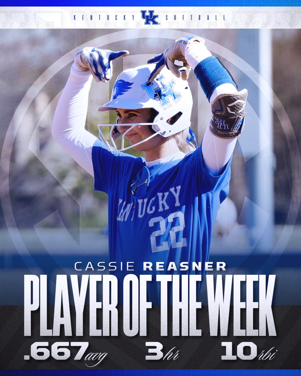 🏆 SEC PLAYER OF THE WEEK 🏆

🥎 <a href="/CassieReasner/">Cassie Reasner</a>