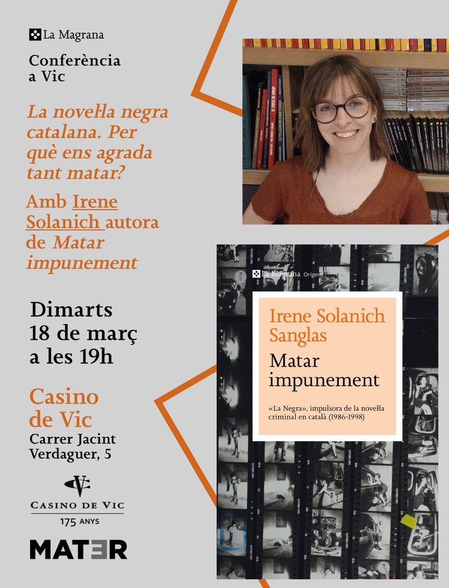Grup de recerca Glossa | UVic-UCC (@grupglossa) on Twitter photo Presentació del llibre d'Irene Solanich, membre de <a href="/grupGlossa/">Grup de recerca Glossa | UVic-UCC</a>. Dimarts 18 de març, 19.00, Casino de Vic. <a href="/casino_vic/">Casino de Vic</a> <a href="/ISolanich/">Irene Solanich</a> <a href="/SBennassar/">sebastia bennassar</a> <a href="/UVic_FETEP/">FETEP - UVic</a> <a href="/UDivulga/">UDivulga</a> <a href="/llenguacatalana/">Política Lingüística</a> <a href="/UVic_CRED/">UVic_CRED</a> <a href="/cpnlcat/">Consorci per a la Normalització Lingüística</a> <a href="/BibliotecaVicPB/">Biblioteca Pilarin Bayés de Vic</a> <a href="/vic_cultura/">Vic Cultura</a> <a href="/vic_ciutadania/">Vic Ciutadania</a> <a href="/MontseAyats/">Montse_Ayats</a> Presentació del llibre d'Irene Solanich, membre de <a href="/grupGlossa/">Grup de recerca Glossa | UVic-UCC</a>. Dimarts 18 de març, 19.00, Casino de Vic. <a href="/casino_vic/">Casino de Vic</a> <a href="/ISolanich/">Irene Solanich</a> <a href="/SBennassar/">sebastia bennassar</a> <a href="/UVic_FETEP/">FETEP - UVic</a> <a href="/UDivulga/">UDivulga</a> <a href="/llenguacatalana/">Política Lingüística</a> <a href="/UVic_CRED/">UVic_CRED</a> <a href="/cpnlcat/">Consorci per a la Normalització Lingüística</a> <a href="/BibliotecaVicPB/">Biblioteca Pilarin Bayés de Vic</a> <a href="/vic_cultura/">Vic Cultura</a> <a href="/vic_ciutadania/">Vic Ciutadania</a> <a href="/MontseAyats/">Montse_Ayats</a>