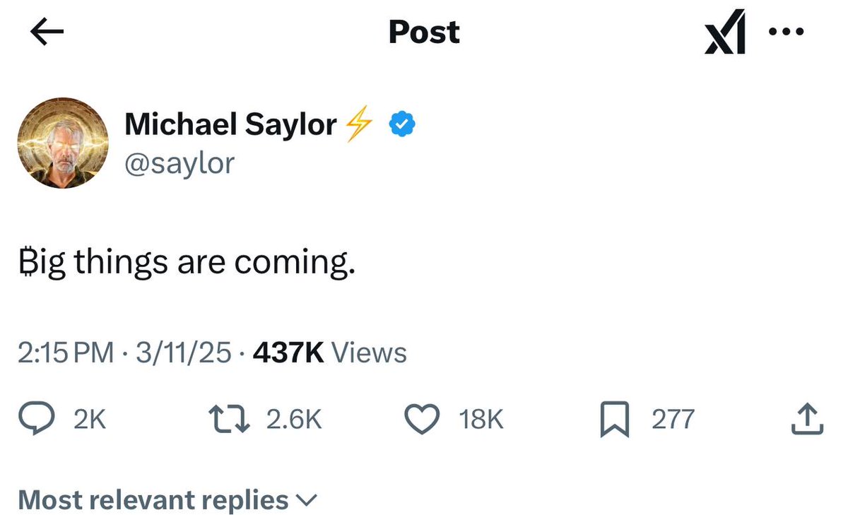 🟡"Mike Saylor annuncia: 'Grandi cose stanno arrivando'! Cosa significa per il futuro delle criptovalute?"
