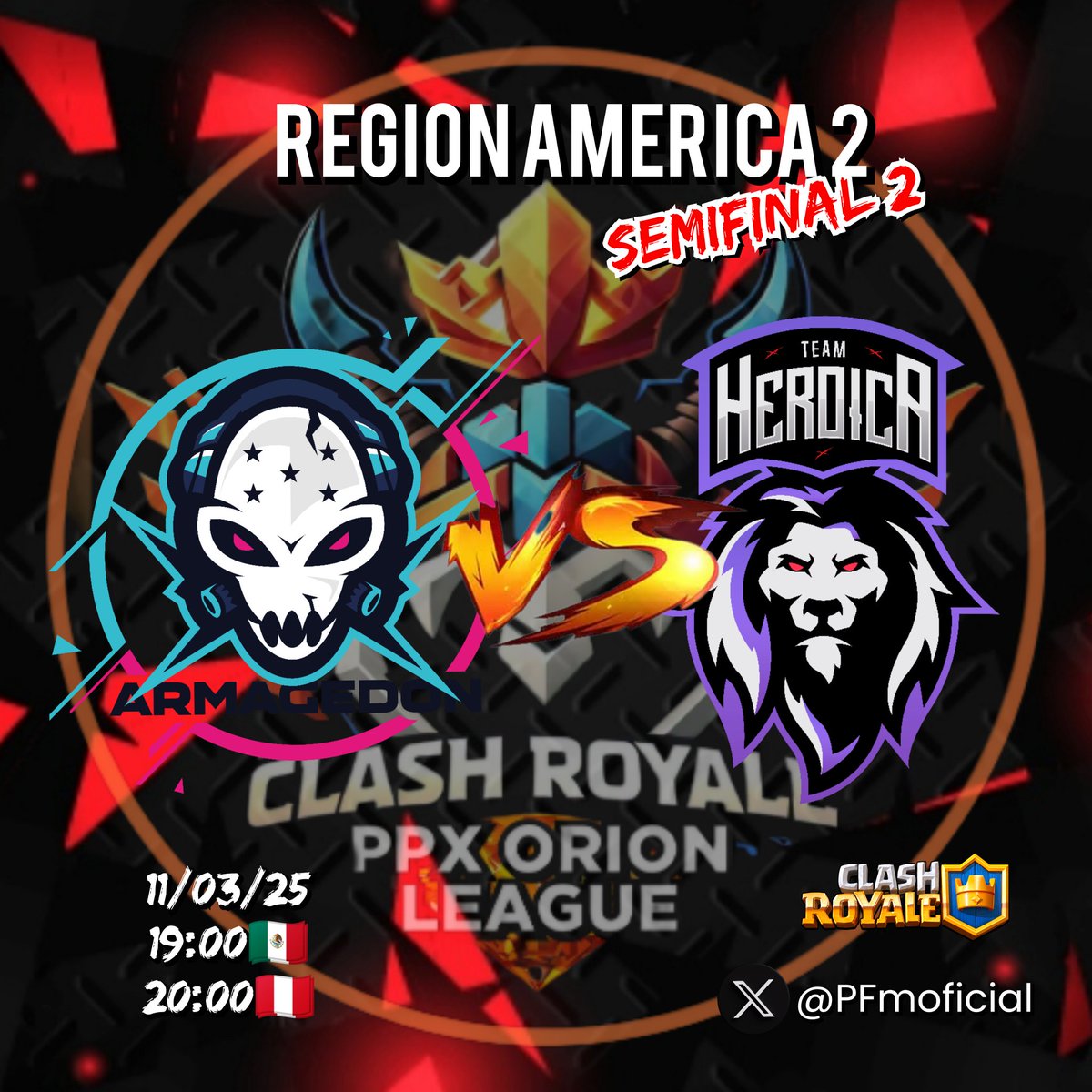 PPX Manรบ Killer CRโก (@pfmoficial) on Twitter photo Hoy conoceremos al segundo finalista de la Regiรณn Amรฉrica 2 <a href="/PPxOrion_Cr/">PPX ORION LEAGUE</a> ๐ partido muy parejo que seguramente nos traerรก muchas emociones
๐ต <a href="/ARMAGEDONHN_CR/">ARMAGEDON๐ญ๐ณ</a> ๐ <a href="/Heroica_Team/">Team Heroica</a> ๐ฃ Hoy conoceremos al segundo finalista de la Regiรณn Amรฉrica 2 <a href="/PPxOrion_Cr/">PPX ORION LEAGUE</a> ๐ partido muy parejo que seguramente nos traerรก muchas emociones
๐ต <a href="/ARMAGEDONHN_CR/">ARMAGEDON๐ญ๐ณ</a> ๐ <a href="/Heroica_Team/">Team Heroica</a> ๐ฃ