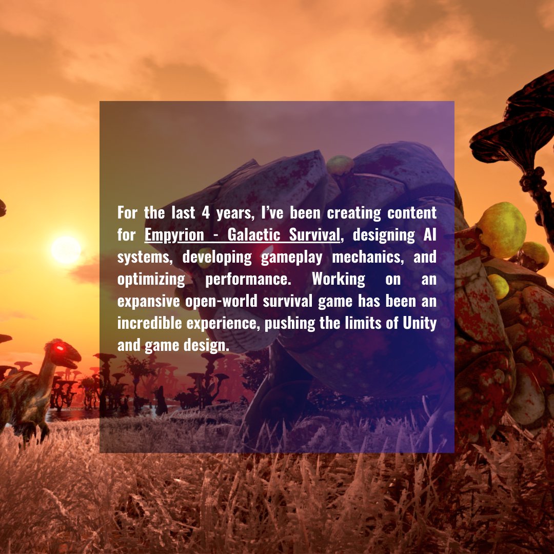 realcorben's tweet image. For the last 4 years I've been working for @EmpyrionGame , now it's time to move on and find new adventures!
My portfolio is here 🫳
linktr.ee/adriancorbalan
#jobseekers #gameprogrammer #empyriongalacticsurvival #empyrion #resume #portfolio #games #spacegames