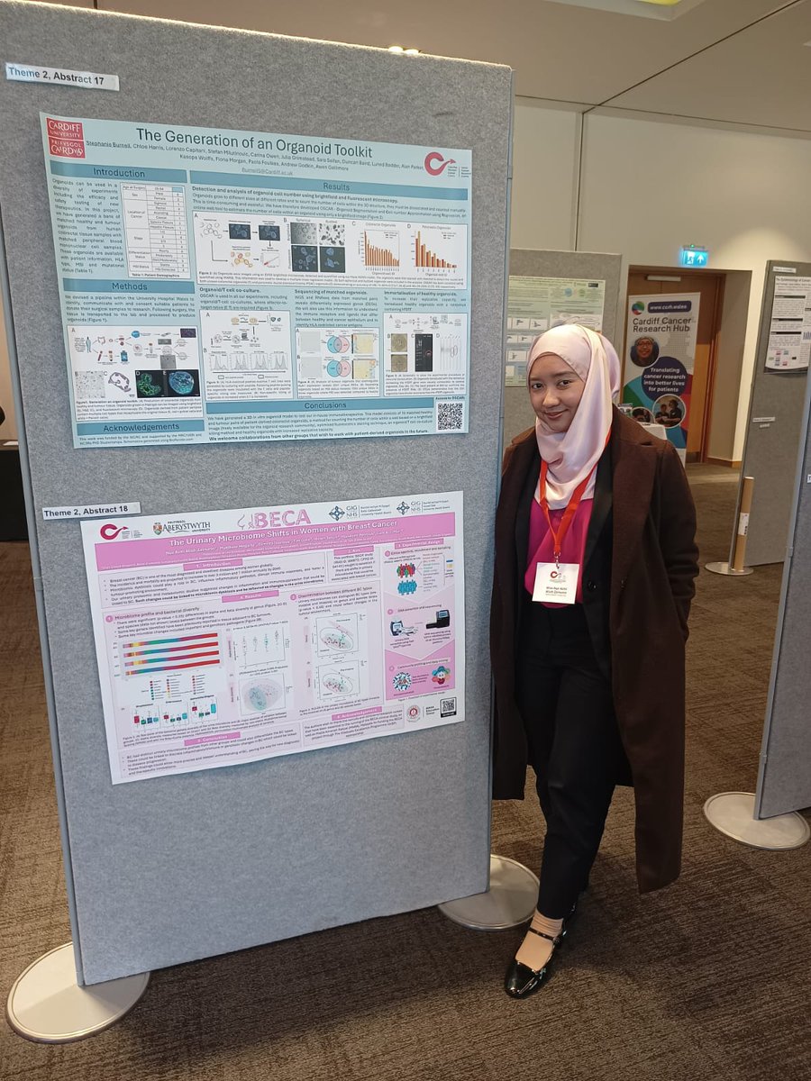 Also presenting her great work on microbiome changes linked to breast cancer was Aimi Zainurin. Her poster excited a lot of interest. Congrats!!!  It was great to have a good <a href="/AberUni/">Aberystwyth University</a> <a href="/AberDLSAGB/">Aberystwyth University DLS/AGB</a> presence at this important cancer conference <a href="/theWCRC/">Wales Cancer Research Centre</a> !!!
