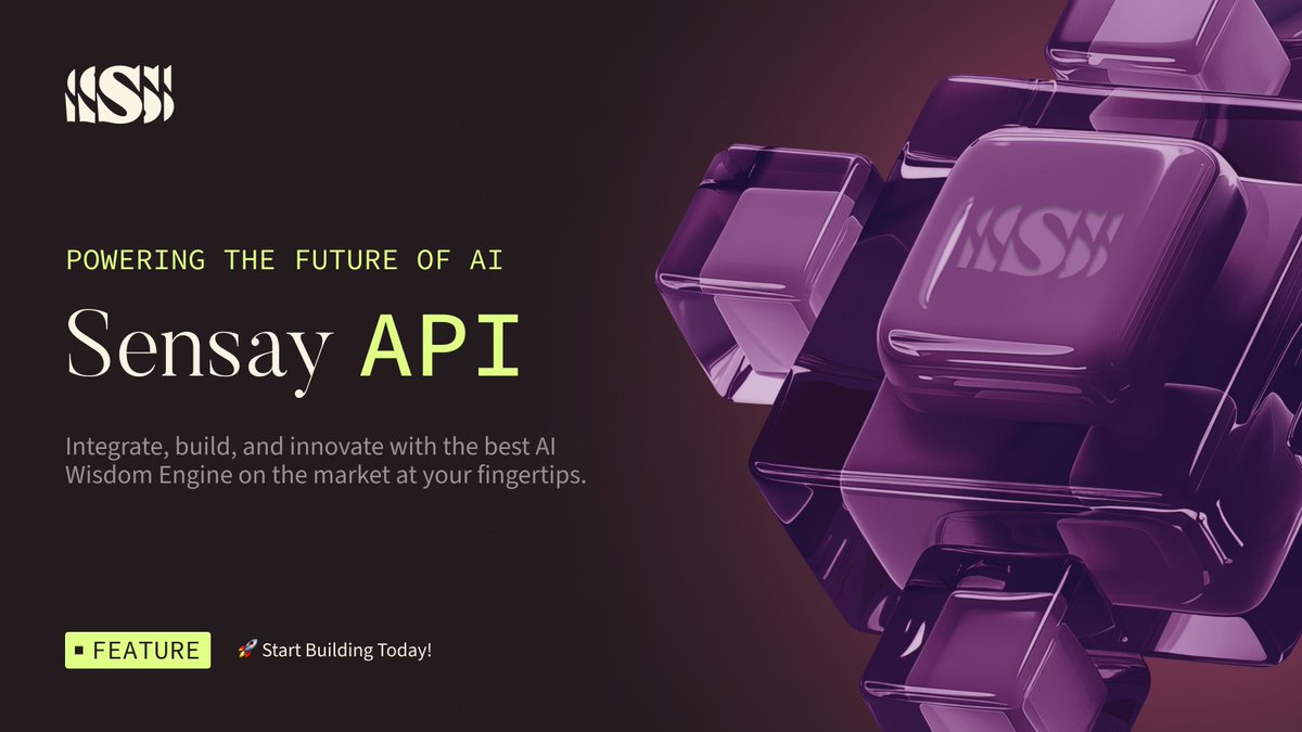 asksensay's tweet image. 🛠️ Calling all builders, vibe coders and AI entrepreneurs! ⛩️✨

The foundation that powers our AI replicas is now available for your projects.  

With the Sensay API, you can:

✅ Integrate Sensay’s AI-powered Wisdom Engine into your own platforms
✅ Build custom AI-driven…