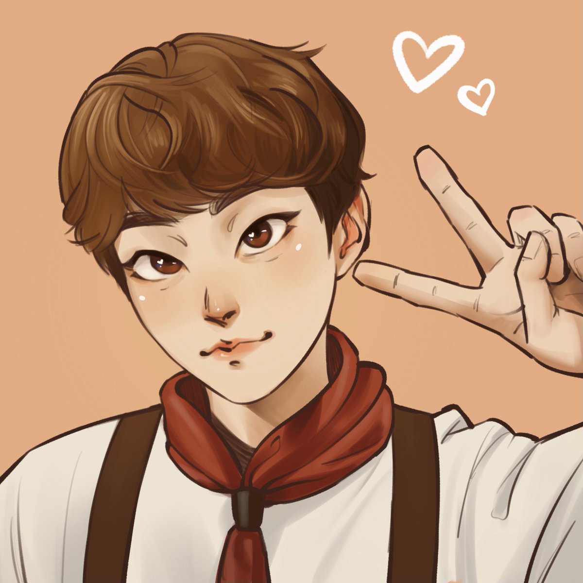 Thought I’d post this~
Little Minseoki I did for my bestie’s bday 🧡