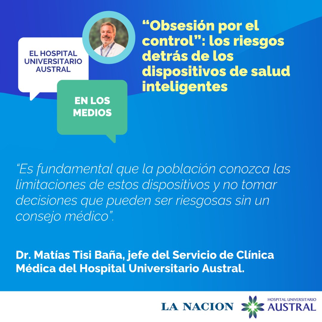 Hospital Universitario Austral (@hospitalaustral) on Twitter photo ๐ฌ๐๐ฅ ๐๐จ๐ฌ๐ฉ๐ข๐ญ๐๐ฅ ๐๐ง๐ข๐ฏ๐๐ซ๐ฌ๐ข๐ญ๐๐ซ๐ข๐จ ๐๐ฎ๐ฌ๐ญ๐ซ๐๐ฅ ๐๐ง ๐ฅ๐จ๐ฌ ๐ฆ๐๐๐ข๐จ๐ฌ
Conversamos con <a href="/LANACION/">LA NACION</a> sobre la necesidad de que la poblaciรณn sea consciente de las limitaciones de los dispositivos de salud inteligentes.
lnkd.in/dXgrMnyb
Por Victoria Menghini ๐ฌ๐๐ฅ ๐๐จ๐ฌ๐ฉ๐ข๐ญ๐๐ฅ ๐๐ง๐ข๐ฏ๐๐ซ๐ฌ๐ข๐ญ๐๐ซ๐ข๐จ ๐๐ฎ๐ฌ๐ญ๐ซ๐๐ฅ ๐๐ง ๐ฅ๐จ๐ฌ ๐ฆ๐๐๐ข๐จ๐ฌ
Conversamos con <a href="/LANACION/">LA NACION</a> sobre la necesidad de que la poblaciรณn sea consciente de las limitaciones de los dispositivos de salud inteligentes.
lnkd.in/dXgrMnyb
Por Victoria Menghini
