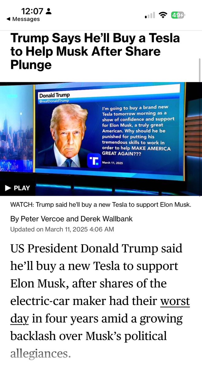 kpwallst's tweet photo. @BNODesk He’s making $$ shorting market then he will buy $TSLA on the way up, its predictable https://t.co/CCZZVFNdE3