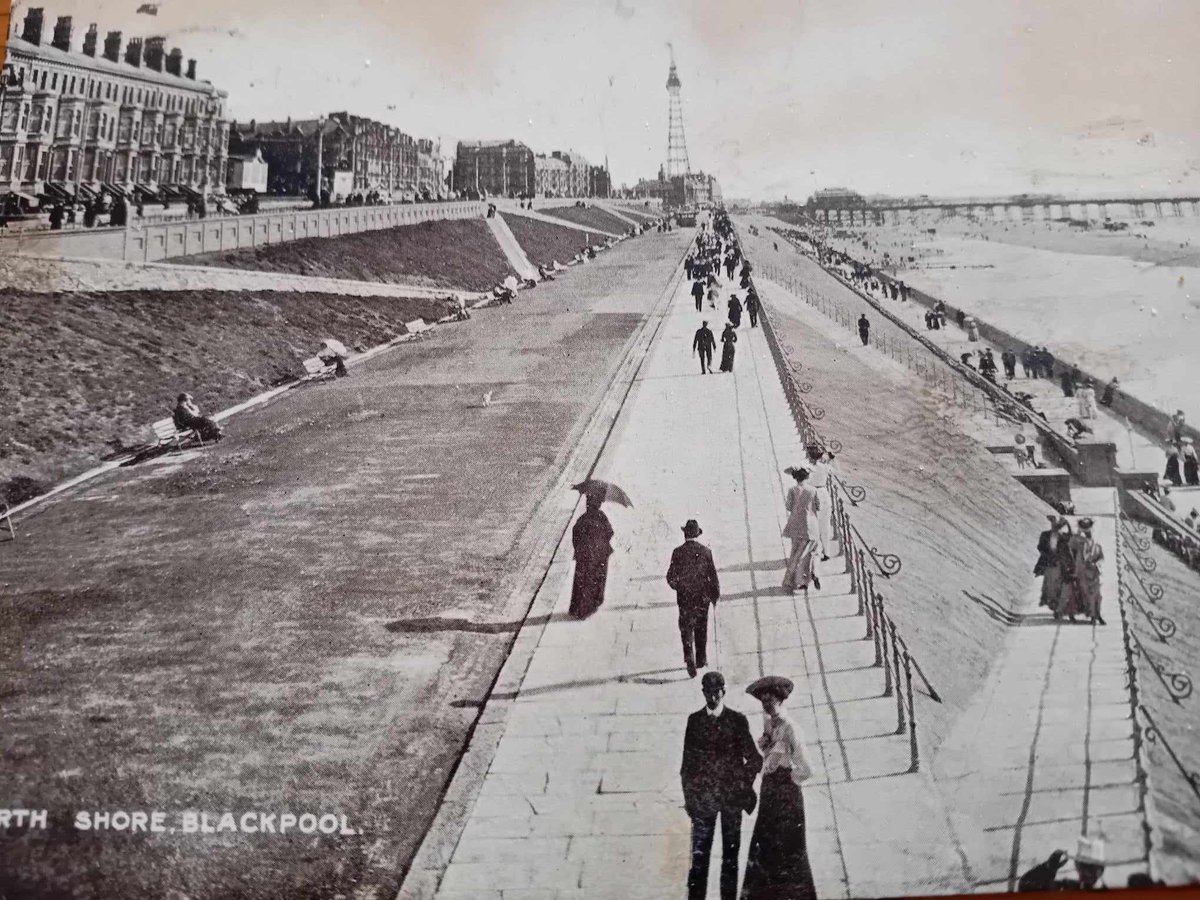 A wonderful view of 1911 Blackpool - North Shore, a favourite destination since the coming of the railways and mentioned more than a few times in the novel! Reproduced front of postcard only as this is well out of copyright.