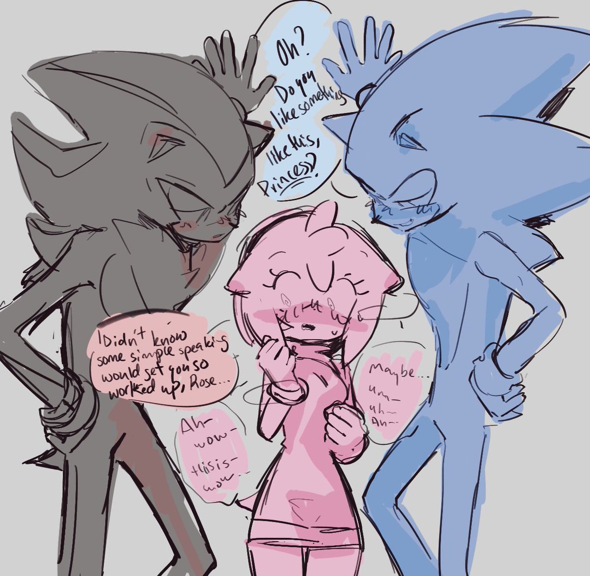 they all kiss each other 

#sonamy #sonadow #shadamy