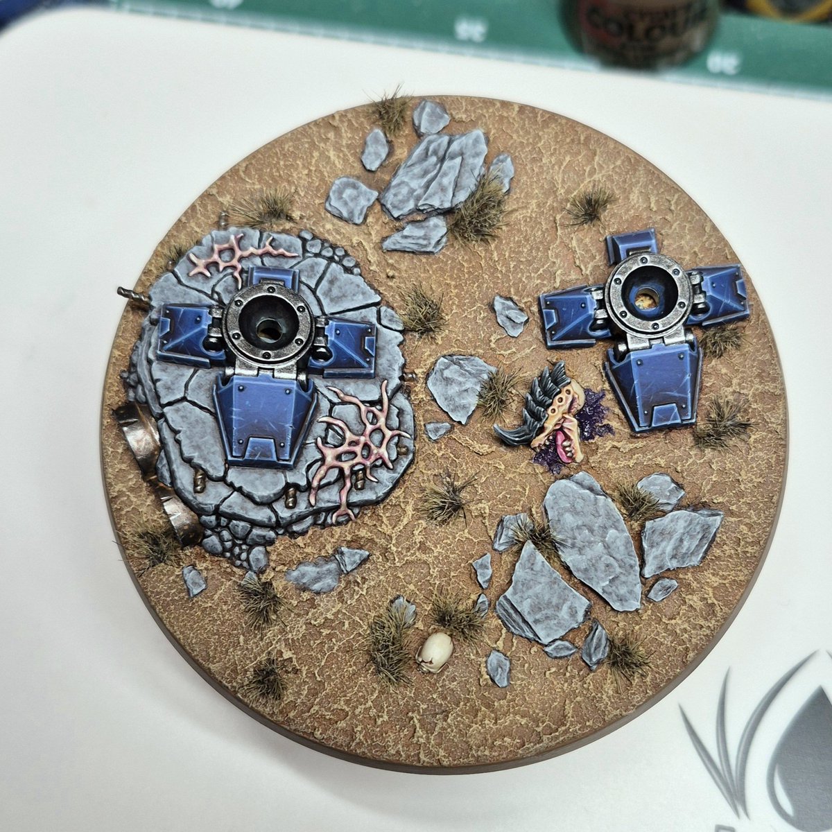Working on a ballistus dreadnought for #armiesonparade. Against the clock in this one. #ultramarines #marchformacragge #40k #warhammercommunity