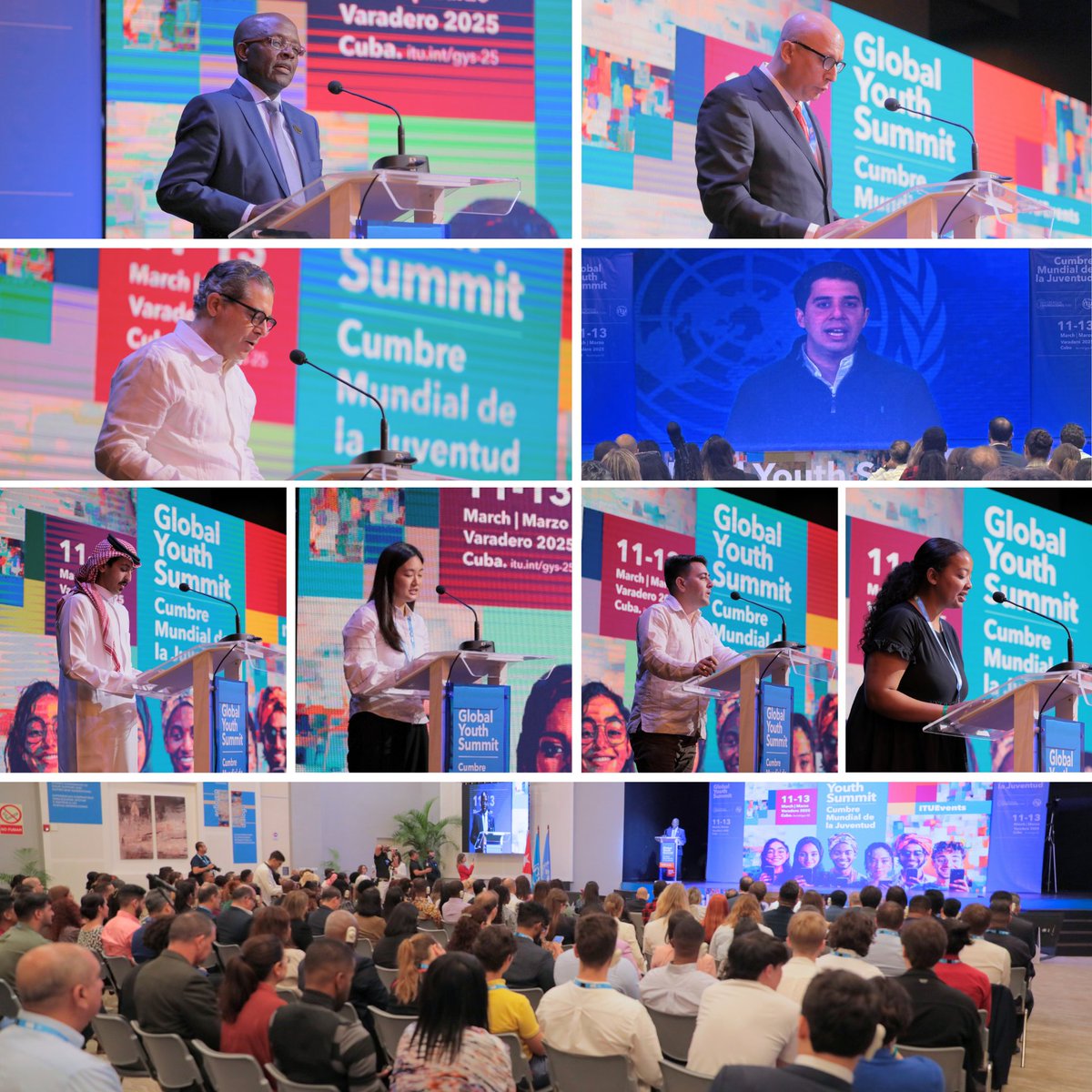 Young people are a major focus of <a href="/ITU/">Int’l Telecommunication Union</a>’s work. This <a href="/ITU/">Int’l Telecommunication Union</a> Global Youth Summit is a platform for action and for advancing a more inclusive, sustainable and secure digital future for all. I thank the government of Cuba for hosting us. #ITU160 #ITUWTDC