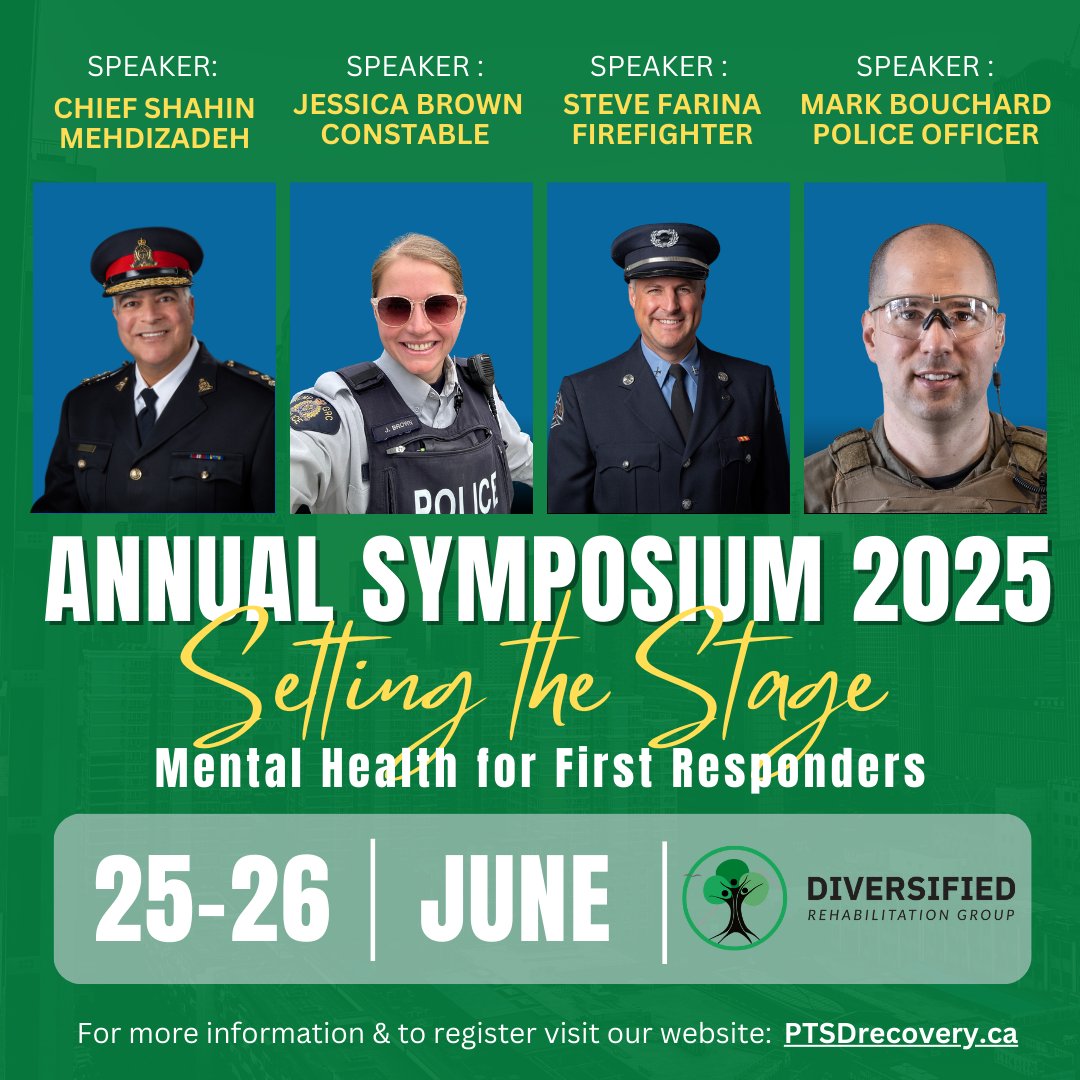 ProgramPtsd's tweet image. Symposium 2025 - Mental Health for First Responders &amp;amp; Veterans - mailchi.mp/2c2936cbbe55/s… Register now to save your spot! This year’s Symposium features an extraordinary lineup of speakers! Networking dinners included.
