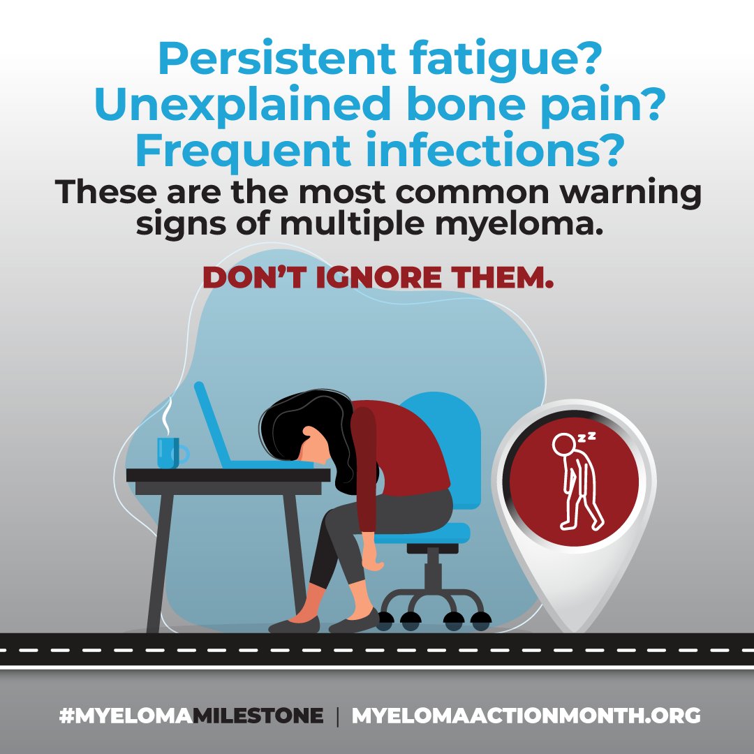 Multiple myeloma is a type of blood cancer that often goes undiagnosed in its early stages. Being aware of the warning signs can help catch the disease sooner which could improve treatment outcomes. 🔍
#MultipleMyeloma #EarlyDetection #KnowTheSigns #MyelomaActionMonth