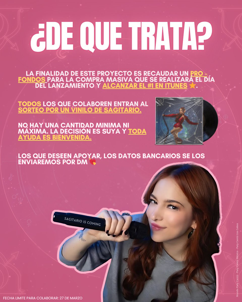 MundoPatyCantu's tweet photo. ¡Participa por un VINILO ♐️ del nuevo álbum de PATY CANTÚ!

Más info en la imagen ⤵️.
Cualquier duda nos escriben al DM 💌. https://t.co/8MEHPs4UOw