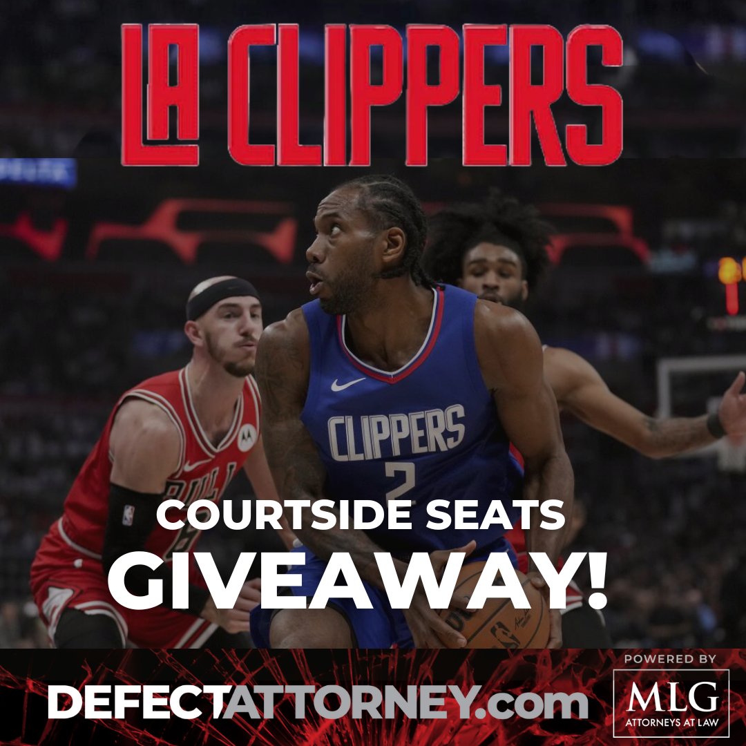 🏀 Clippers Courtside Giveaway Alert! 🎟️

Have you entered yet? Don’t miss your chance to experience the game from the best seats in the house!

Head over to our Instagram to enter now ⭐ :

instagram.com/p/DHB59n0ym34/

#MLGAttorneys #ClippersGiveaway #CourtsideExperience #NBA