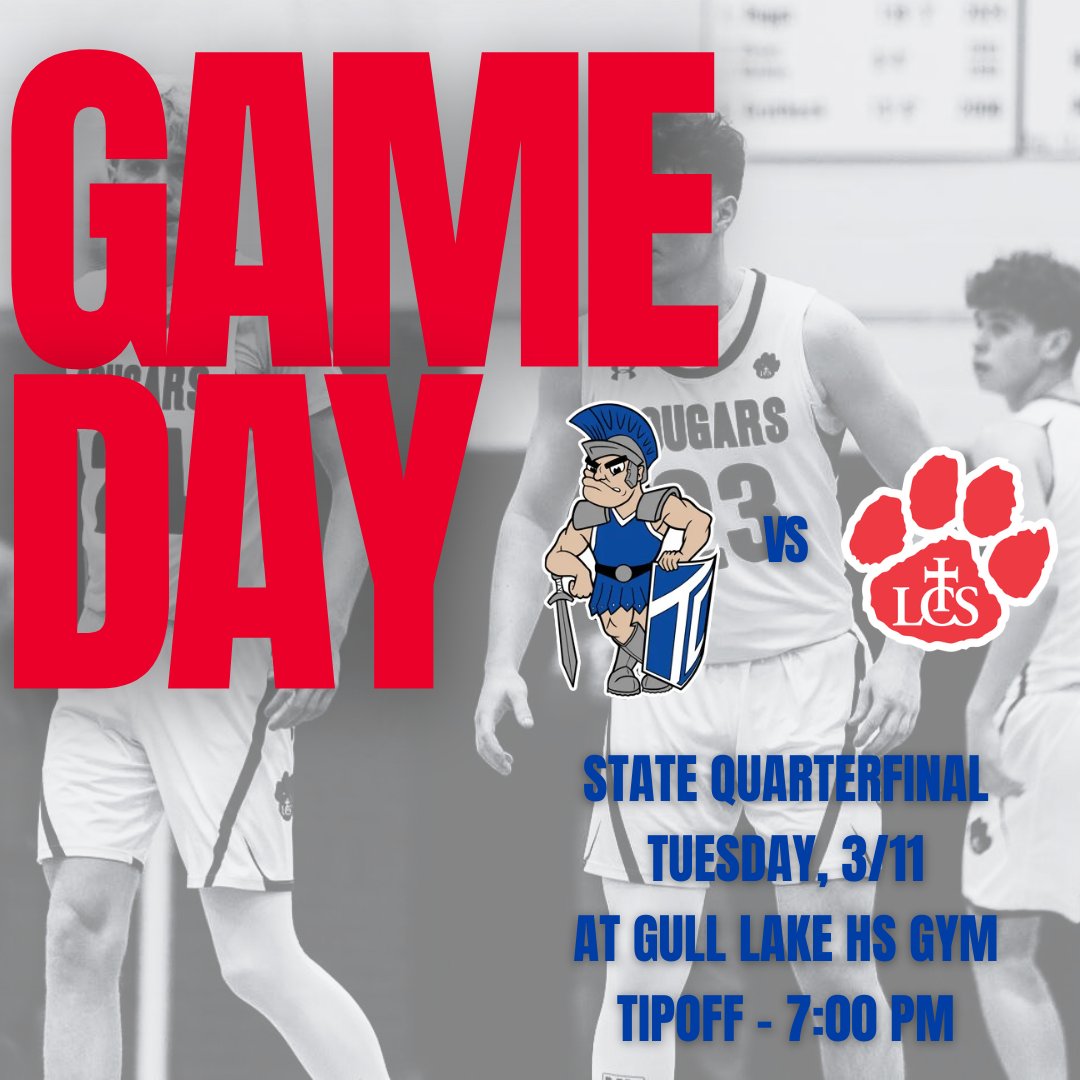 Cougars are traveling to Gull Lake HS tonight for a State Quarterfinal matchup with Wyoming Tri-Unity.
