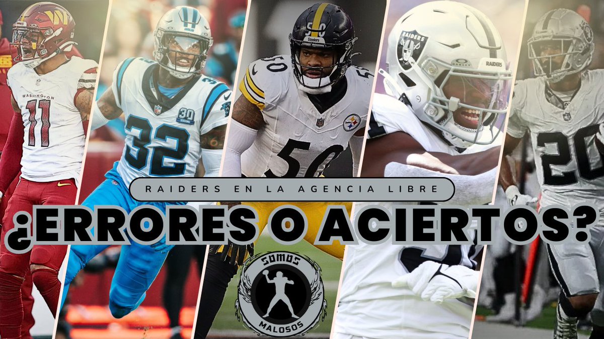 SomosMalosos's tweet photo. #RAIDERNATION, no te pierdas nuestro stream de hoy donde @HarryRuiz nos dará su opinión sobre los movimientos al momento de los #RAIDERS de cara al inicio oficial de la agencia libre mañana.

👀 YouTube, Facebook, TikTok, Instagram y Twitch

🇺🇸⏰2pm Las Vegas
🇲🇽⏰3pm CDMX https://t.co/ZVPAQFORXX