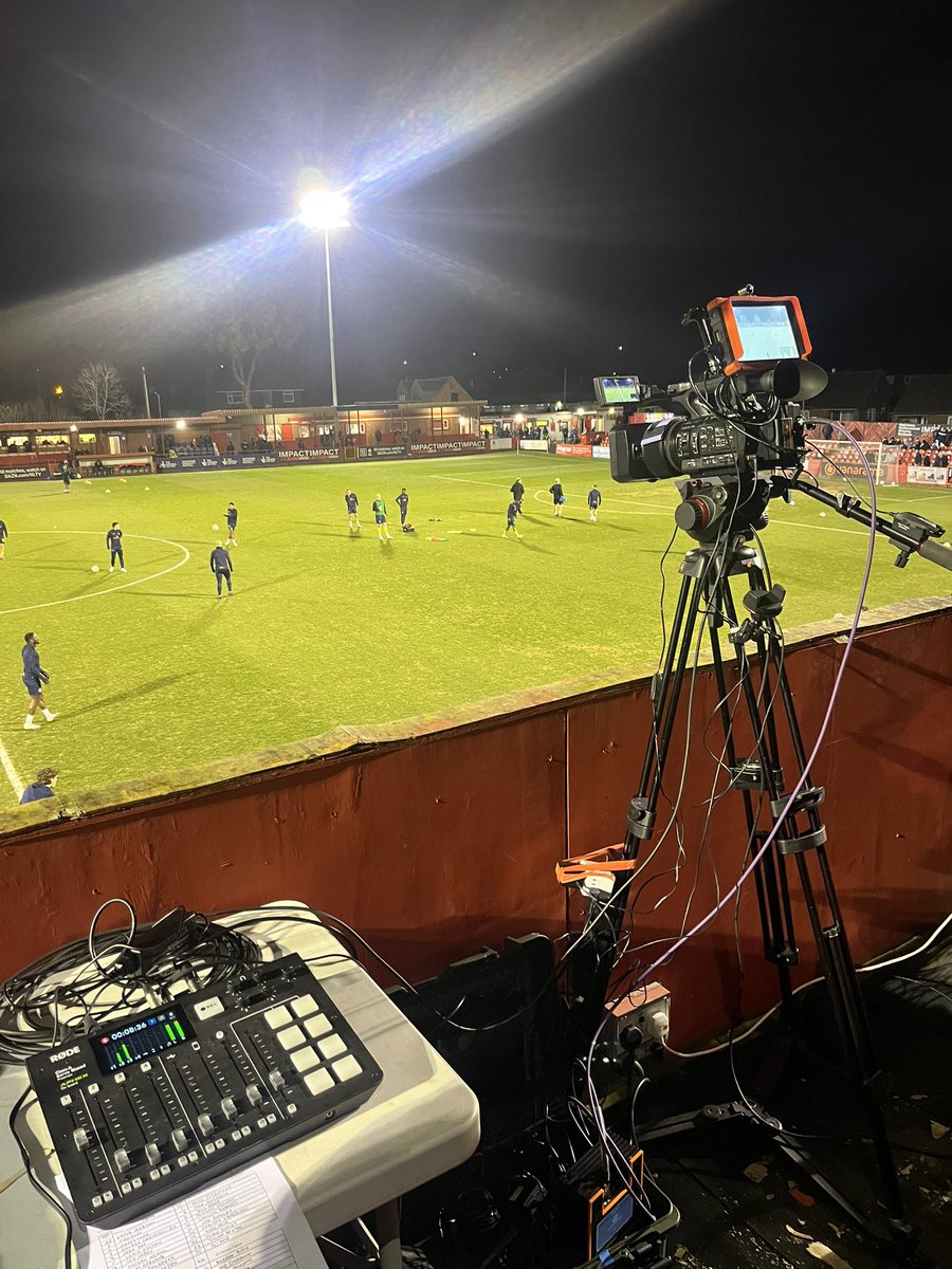 Mattycott1's tweet photo. Me and @vaughancreer with live commentary for DAZN for @AlfretonTownFC fixture against @SUFCOfficial. https://t.co/OXwuiQ3Dk4