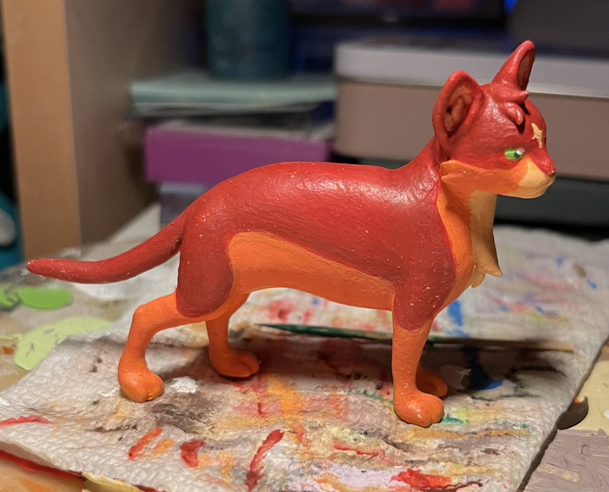 firestar figure i 3d modelled, printed, and painted