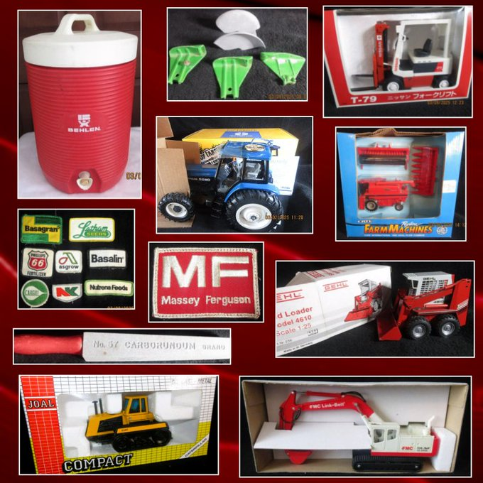 rusticrelics04's tweet photo. Check out some or great new items just listed! https://t.co/ADiRPpBV2f… #tractors #farming #MasseyFerguson #MF #Behlean #sports #Style #Industrial #Gehl #Crane #Building #Business #Agriculture #Johndeere #farming #Case #Oliver #NewHolland #collector #tools #machines #forklift https://t.co/6DDrgJZ0TK