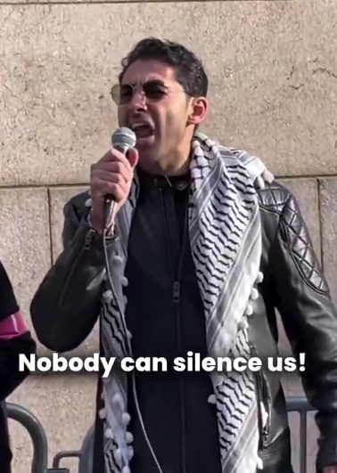 NizNellie3's tweet photo. 🚨 Hi, Pam. @TheJusticeDept  Hi, Marco. @SecRubio 

This is Mohsen Mahdawi. He's co-President of the Palestinian Student Union and organizer of pro-Hamas rallies. He appeared on 60 Minutes justifying the Oct 7th massacre.

 He's currently at Columbia on a student visa. https://t.co/ZXGV8Gi9nA