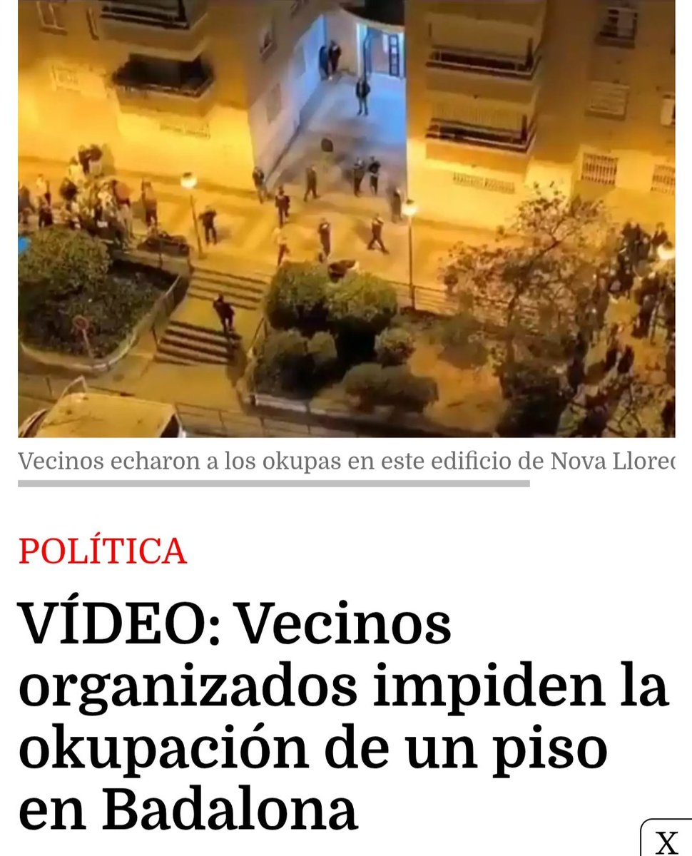 MrFoxBdn's tweet photo. @izualdomingo @gabrielrufian Por que?
La ciudad donde vivías y a veces pasas a ver a tu familia @gabrielrufian #Lloreda #Badalona salimos decenas de vecinos a evitar una Okupación.
O la señora q se encaró sola en otro barrio días atrás.
Para vivir tranquilos, cuenta el % vecinos afectados x las Okupación. https://t.co/e3PEfBRDca