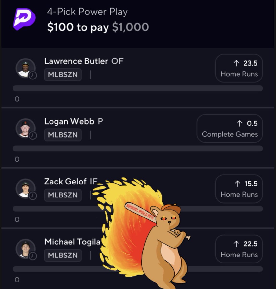 Squirrel Bets 🐿 tweet media