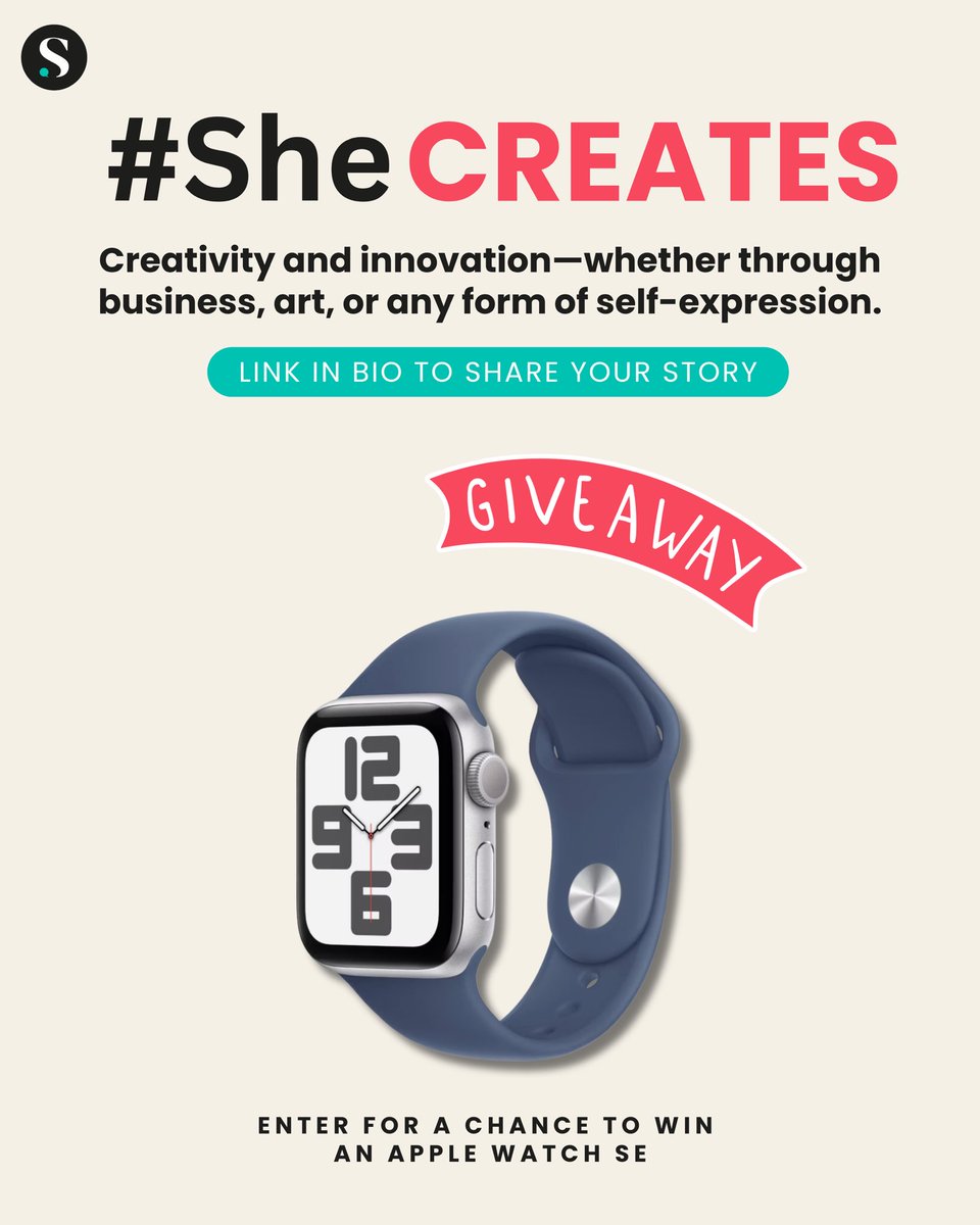 shespeaksup's tweet photo. #SheCREATES
We’re continuing our #SheEMPOWERS Series with a week dedicated to celebrating creativity & innovation in all its forms.
Click the link in bio & tell us about something you’ve created that you’re really proud of.
Plus enter for a chance to win an Apple Watch SE! https://t.co/AW60xutyRA