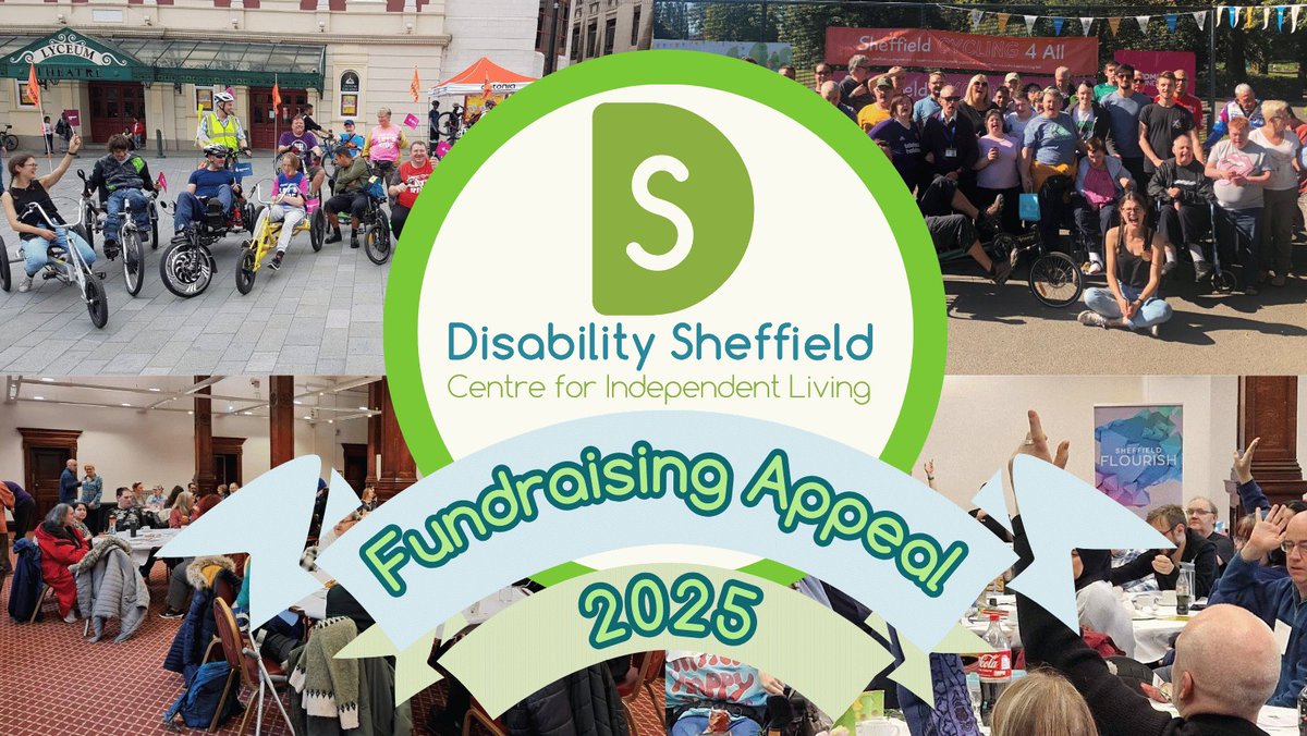 Disability Sheffield, the charity we're attached to, are launching an urgent fundraising appeal.

This money will help us continue to deliver community advocacy work that genuinely changes the lives of thousands of people across Sheffield: justgiving.com/campaign/ds2025