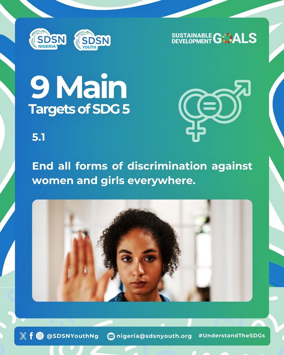 SDSNYouthNG's tweet photo. Achieving gender equality goes beyond breaking barriers—it’s about building systems that empower women and girls to thrive.
📢 What’s one action YOU can take to empower women in your community?
Let’s talk! 👇
#KnowTheSDGs #SDG5 #WomenEmpowerment #GenderEqualityNow https://t.co/D6Jx6MHV67