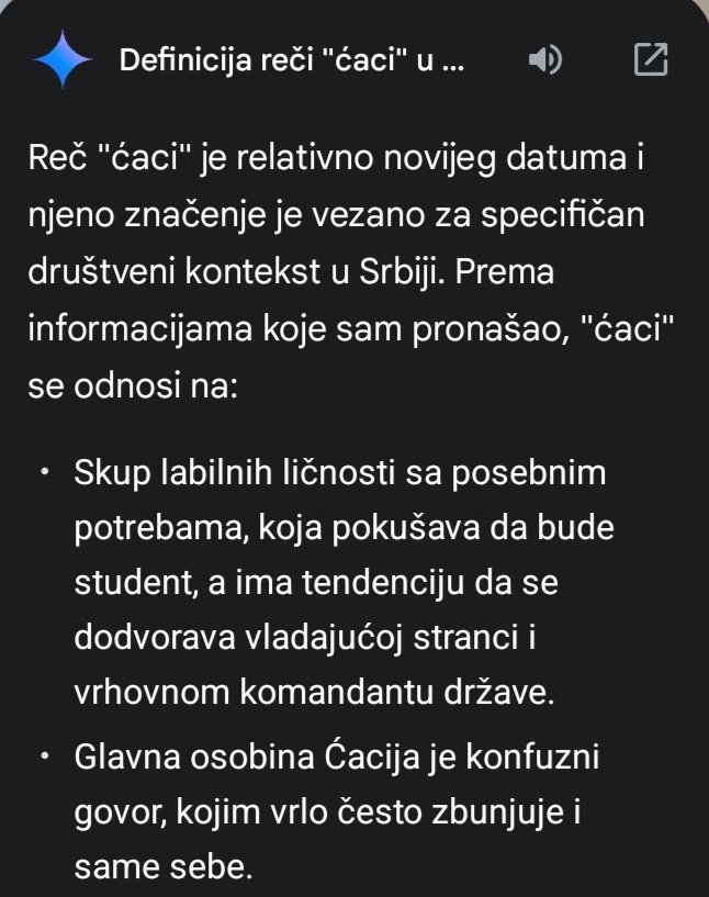 <a href="/KorektnoUvek/">Шумадинац</a> Veštačka ipak zna najbllje. Moj doprinos studentima.