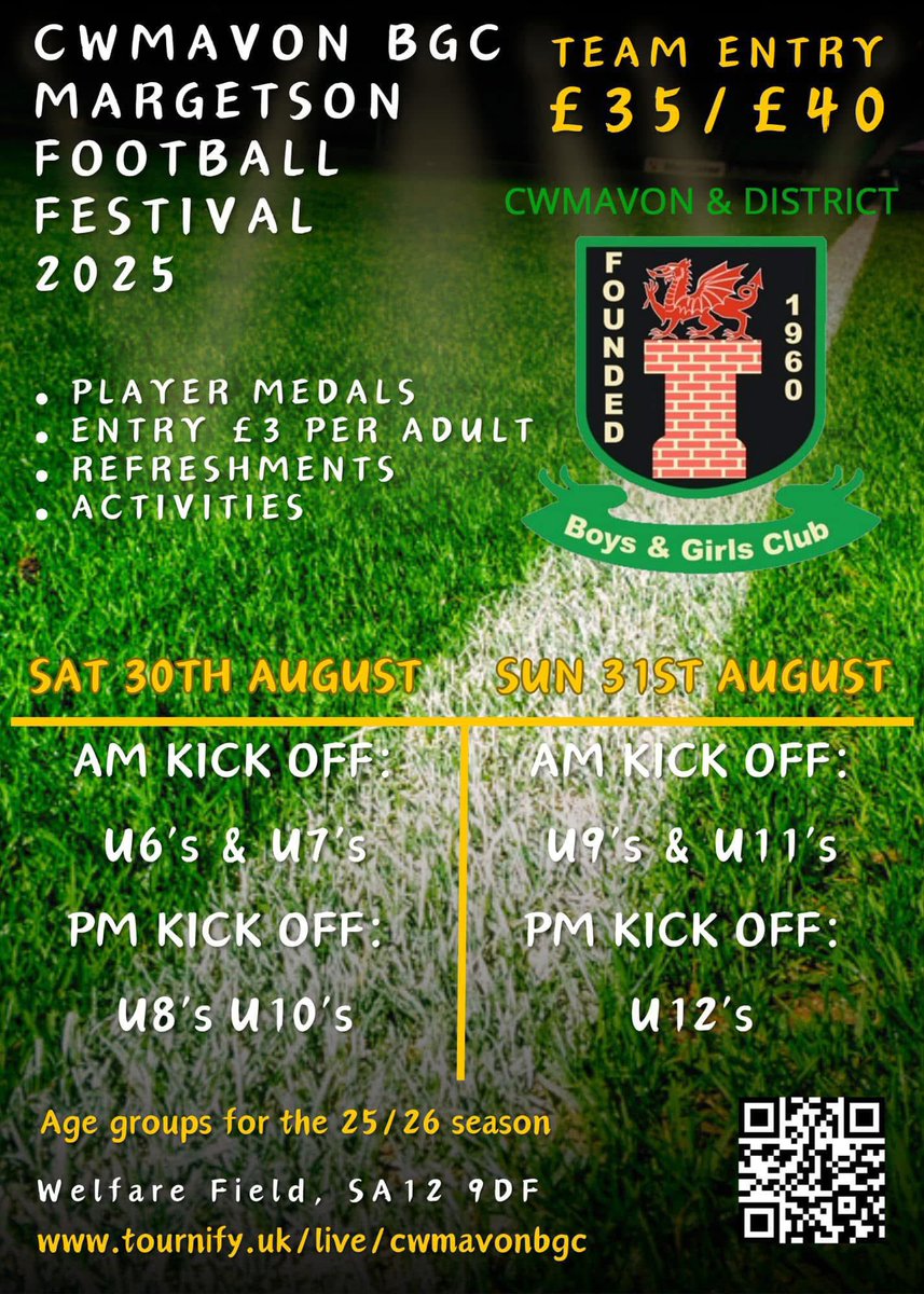 Please share and come along, last year was great.  This year we have better plans⚽️⚽️