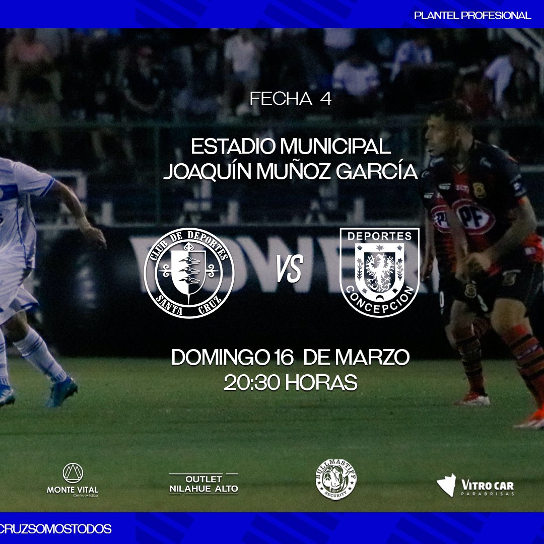 𝐏𝐫𝐨́𝐱𝐢𝐦𝐨 𝐩𝐚𝐫𝐭𝐢𝐝𝐨: 𝐒𝐨𝐦𝐨𝐬 𝐥𝐨𝐜𝐚𝐥𝐞𝐬 💪🏽

Este domingo volvemos al Joaquín Muñoz García y necesitamos del apoyo de todos y todas. 

#VamosSantaCruz🤍💙