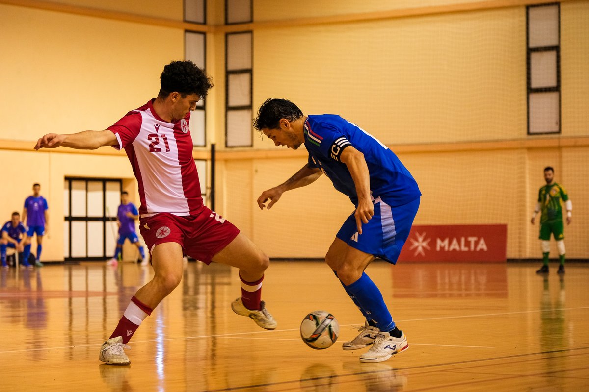🔚 𝗙𝗨𝗟𝗟-𝗧𝗜𝗠𝗘 🔚

Malta 🇲🇹 𝟭-𝟱 🇮🇹 Italy
A tough result against a strong Italian side, but the fight and determination were there until the final whistle. 💪👏 Thank you to all the fans for the support! 🔥

#UnitedForMalta #FutsalEURO26 #MaltaVsItaly #ForzaMalta #Futsal
