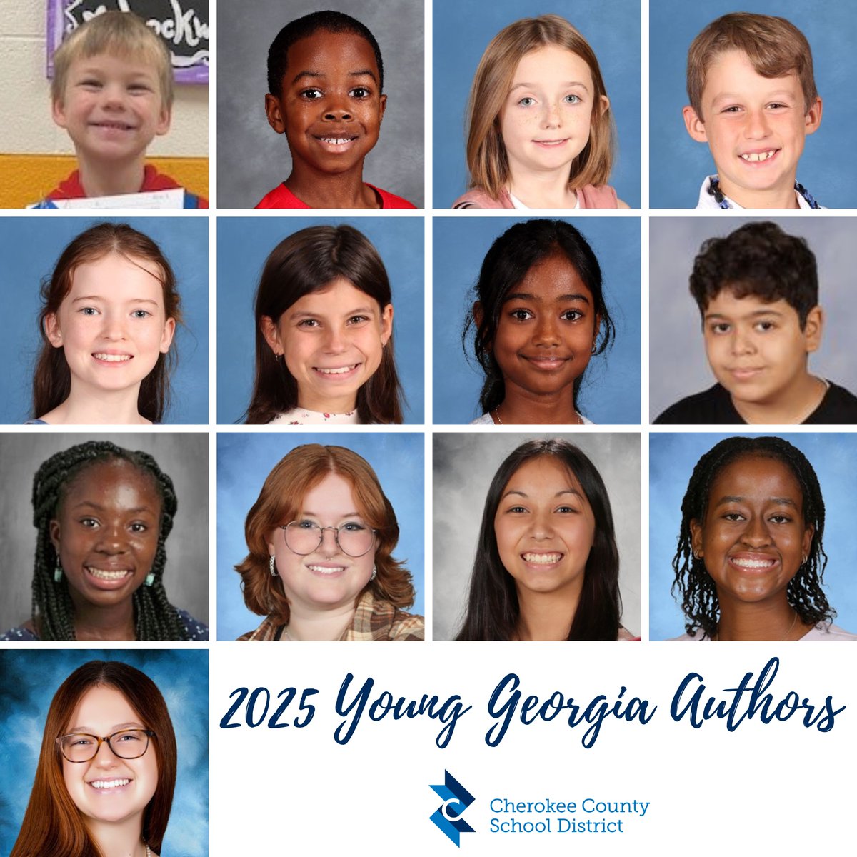 Five CCSD students are advancing to the state level of the Young Georgia Authors Writing Competition! The annual statewide writing contest is open to students in grades kindergarten through 12 and strengthens literacy by encouraging writing in a variety of genres. Congratulations