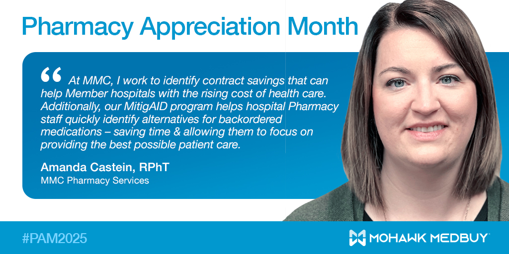 It's #PharmacyAppreciationMonth – and we’re spotlighting the #Pharmacy professionals of #TeamMMC. Here Pharmacy Services Coordinator Amanda describes what drew her to a career in #Pharmacy &amp; how she makes a difference at #MohawkMedbuy. linkedin.com/feed/update/ur…
#PAM2025