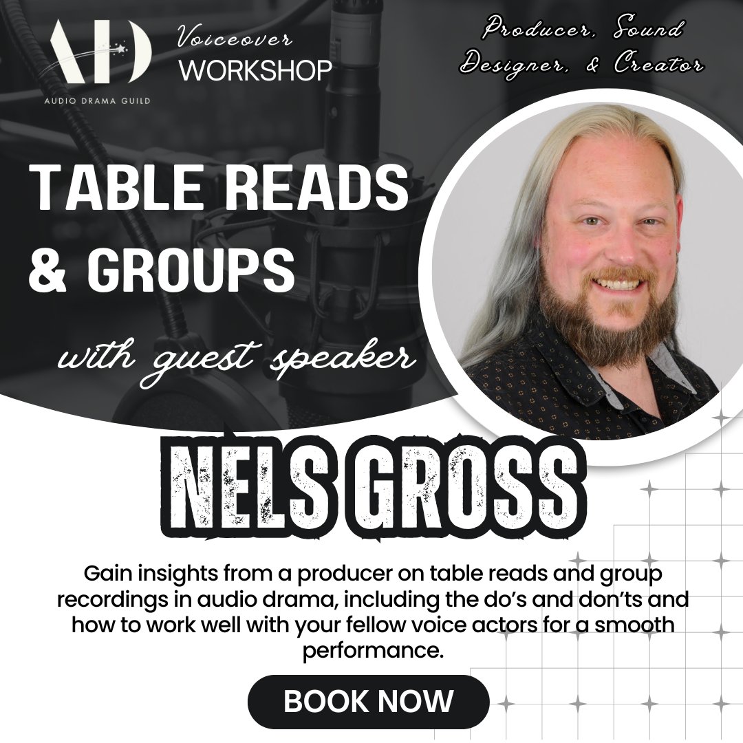arcane_fiction's tweet photo. 🎉 Woohoo! I am pumped to announce that I talked Nels Gross into joining us at The Audio Drama Guild this Friday 🤩
You have to come! 🙌🏻
🎙️ Sign up here!👇
https://t.co/O4UiYY1cJw
#theaudiodramaguild #VOWorkshop #VoiceActing #AudioDrama #GroupSessions #TableReads https://t.co/ntNG62PvSn