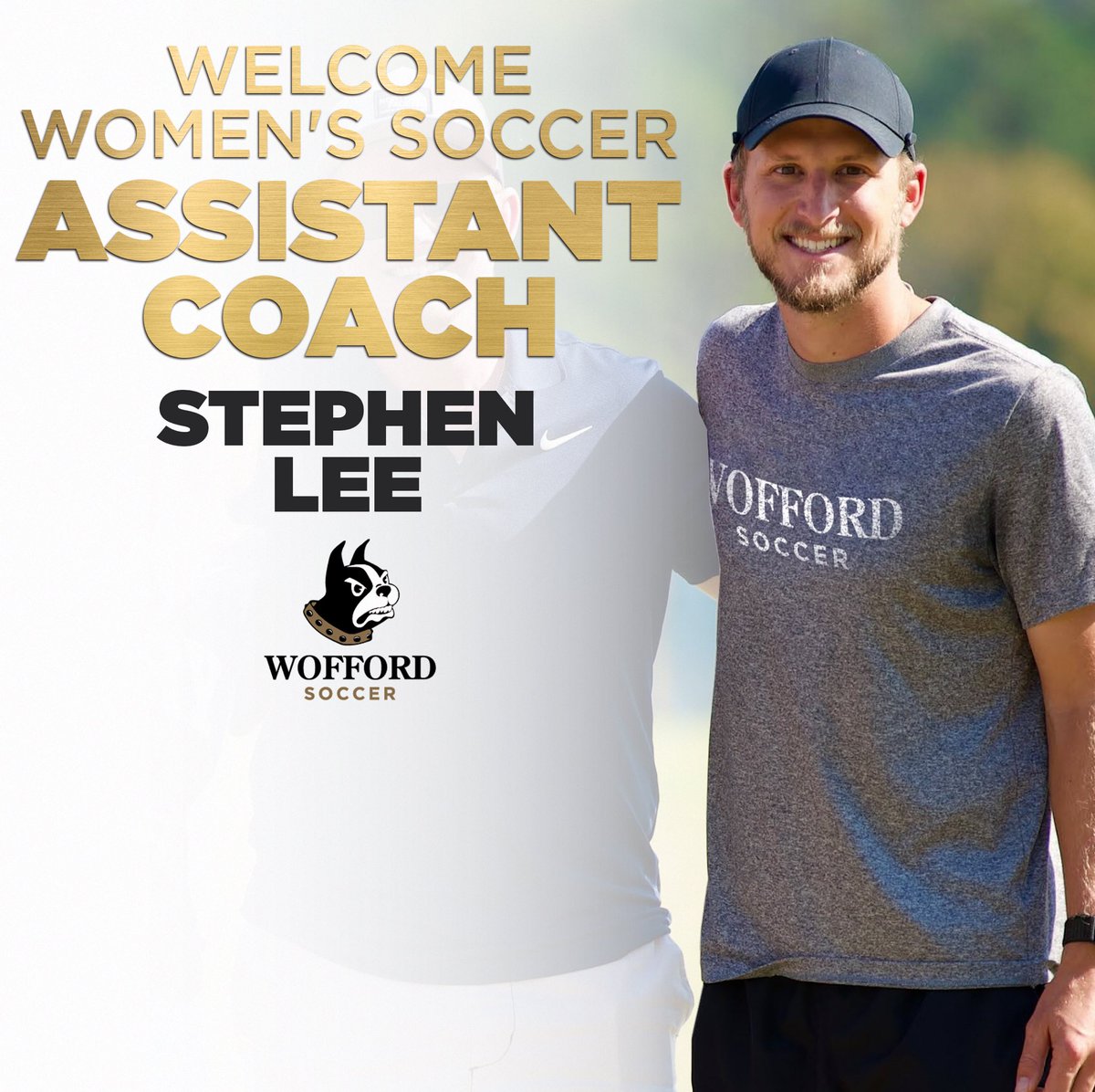 WoffordWSoc's tweet photo. Excited for this new chapter! Welcome to the team, Coach Stephen Lee! https://t.co/eas3GKjgvb