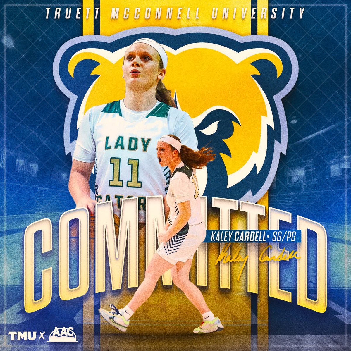 KaleyCardell's tweet image. 110% committed. Can’t wait to get to work!!! GO BEARS 🐻💙💛@TMUWBB @Azma_Fields