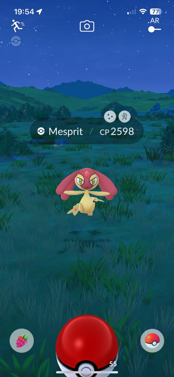 Is there something going on in the game? I’ve found a Mesprit in the wild, and he was shiny?! #pokemongo