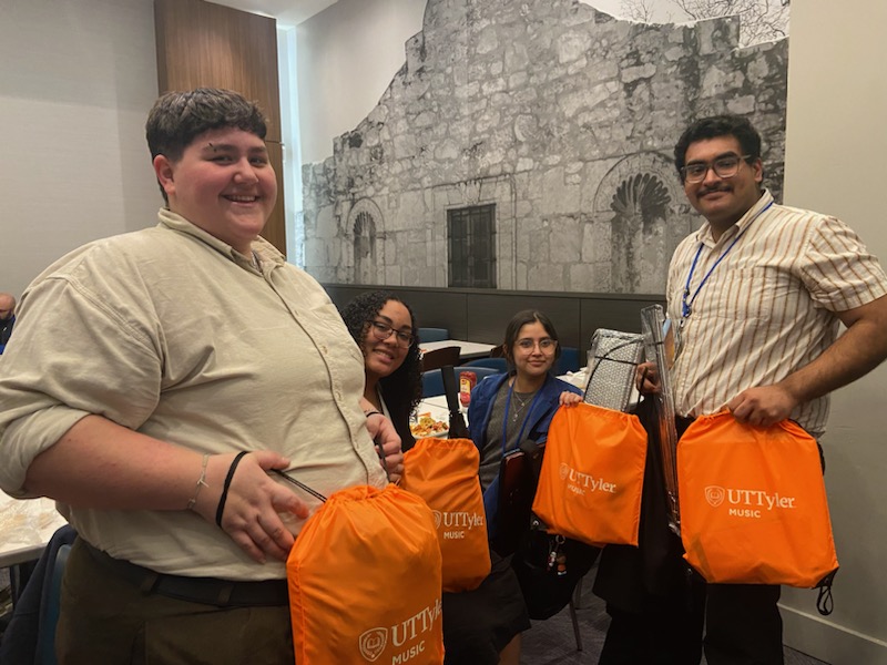 UTTylerAlumni's tweet photo. Thank you to our alumni! The School of Performing Arts and the Office of University Advancement at UT Tyler recently held an alumni event at the annual meeting of the Texas Music Educators Association in San Antonio, TX. https://t.co/vJfo4ASuUG